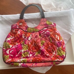 Vera Bradley Pink and Orange Floral Shoulder Bag